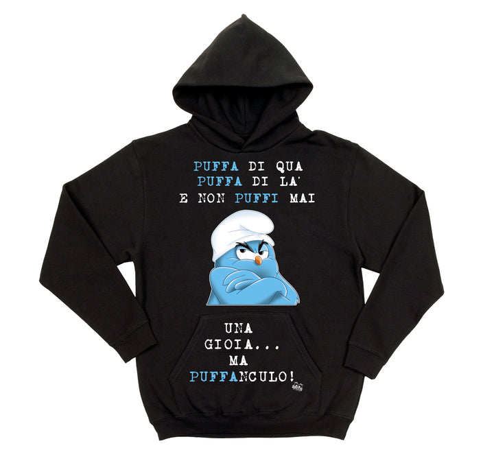Felpa uomo Puffanculo ( T378 ) - Gufetto Brand 