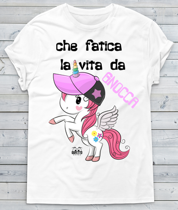 T-shirt Donna Gnocca Unicorn