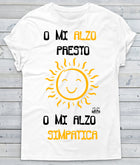 T-shirt Donna Mi alzo Sun ( K678 ) - Gufetto Brand 