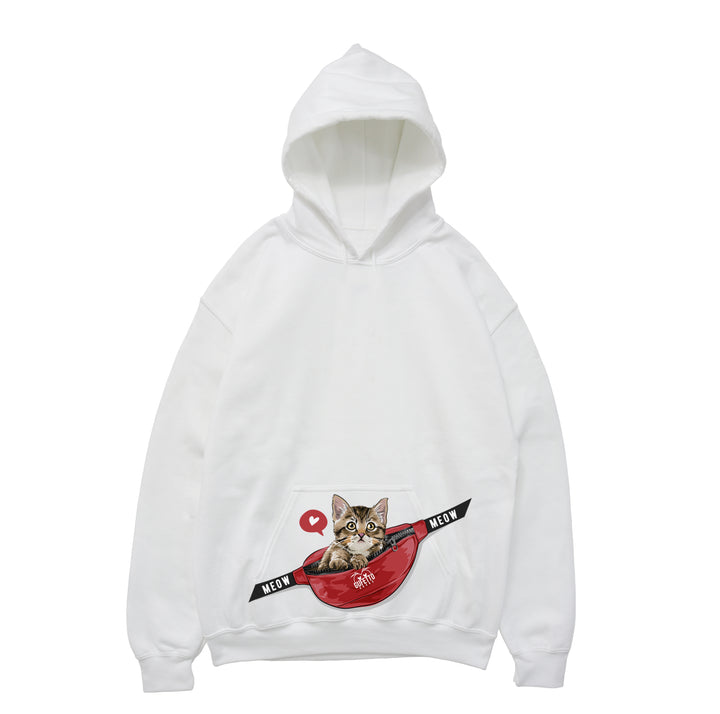 Felpa donna  Cat Meow ( L741 ) - Gufetto Brand 