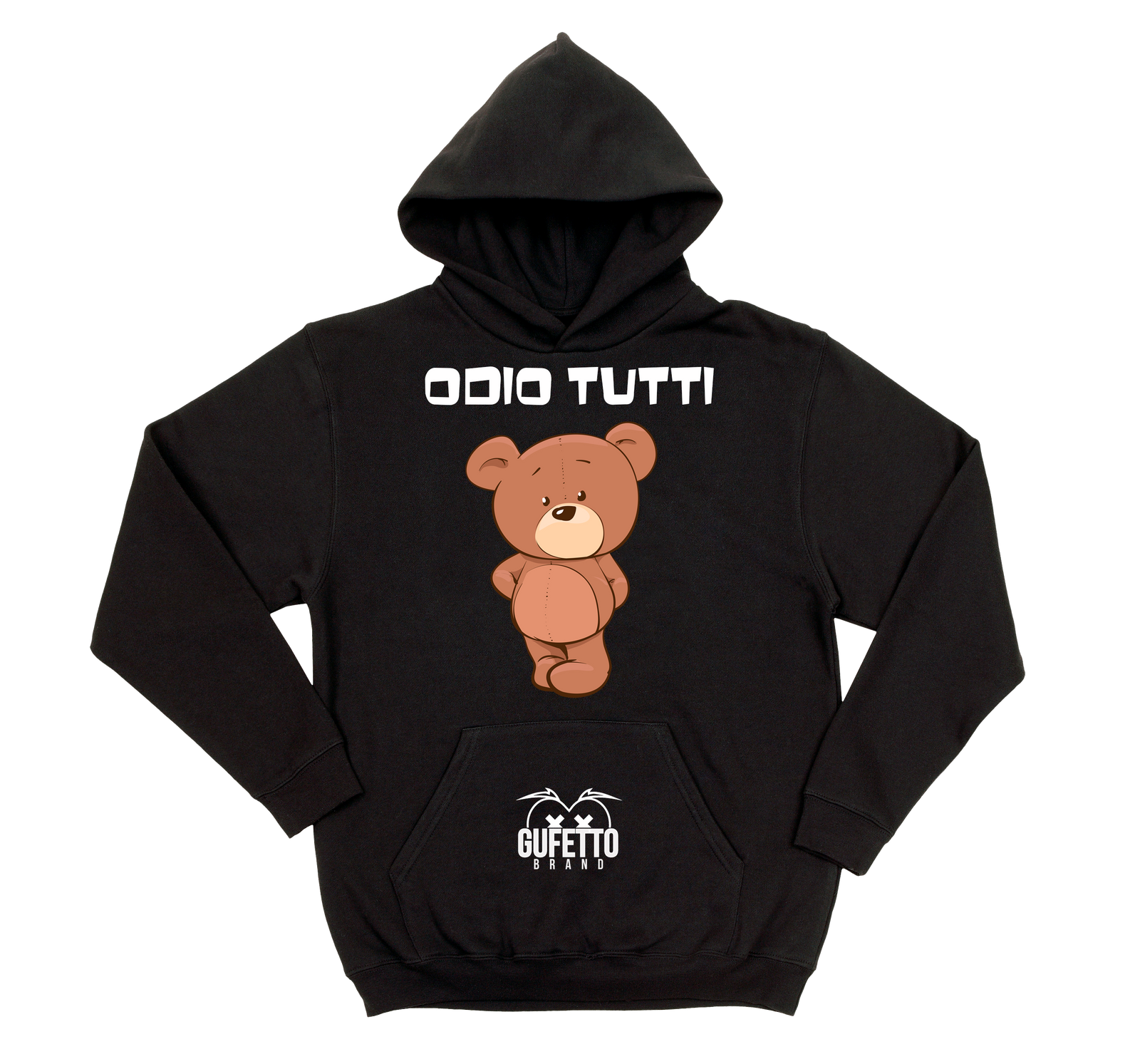 Felpa donna Baby Bear Odio tutti - Gufetto Brand 