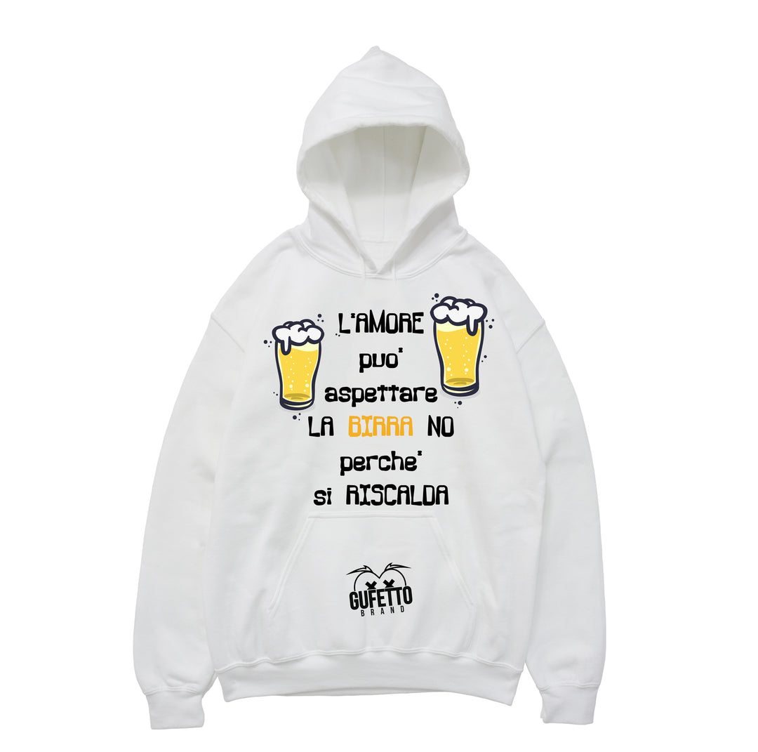 Felpa donna Birra ( L732 ) - Gufetto Brand 