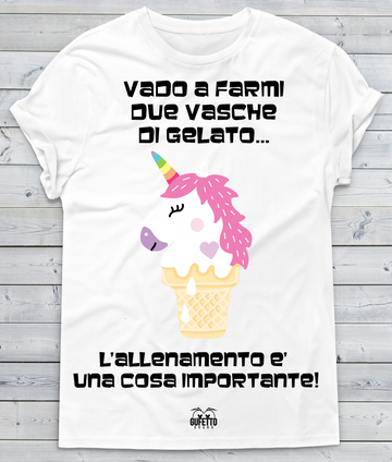 T-shirt Donna Vado a farmi... Unicorn