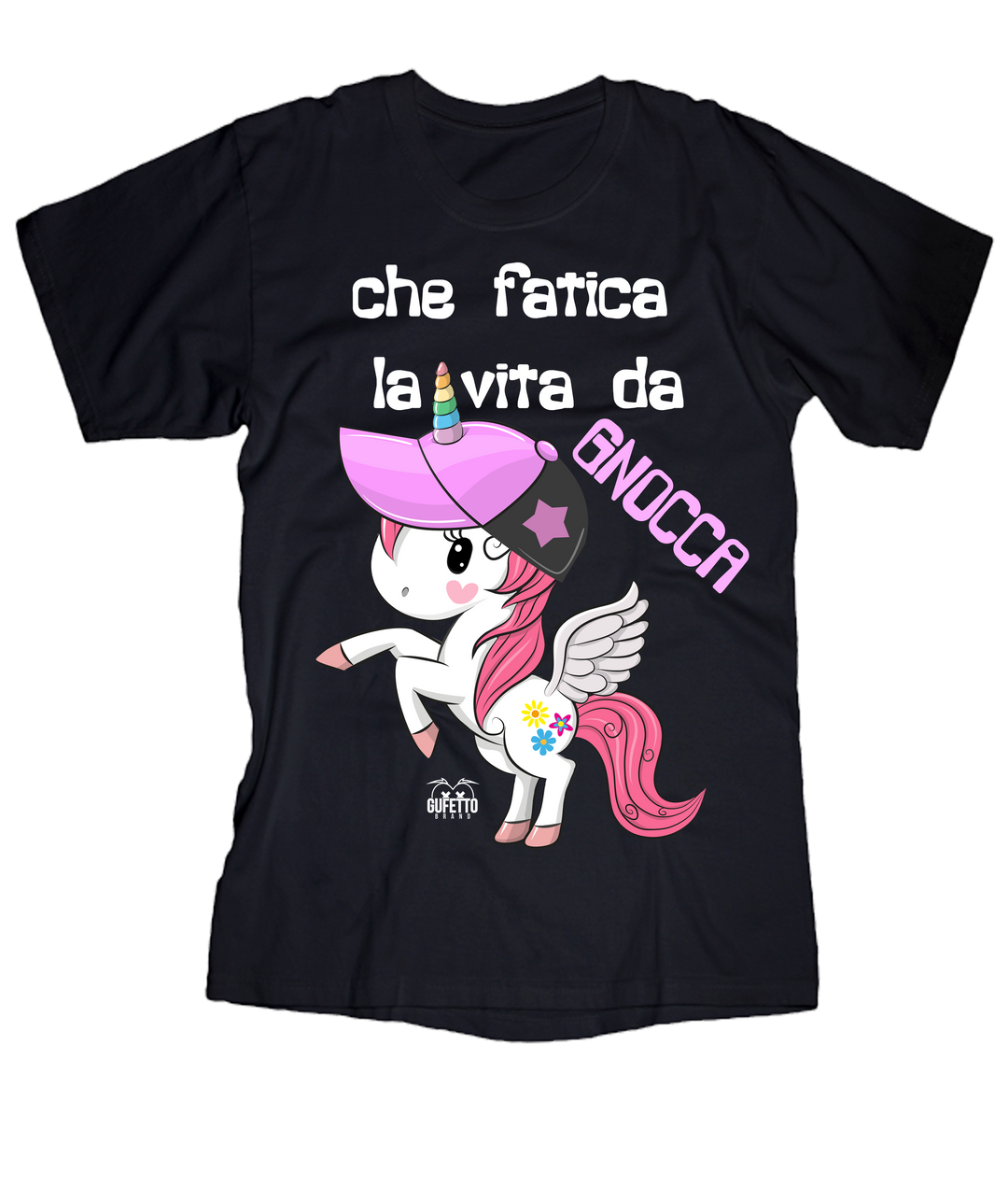 T-shirt Donna Gnocca Unicorn - Gufetto Brand 