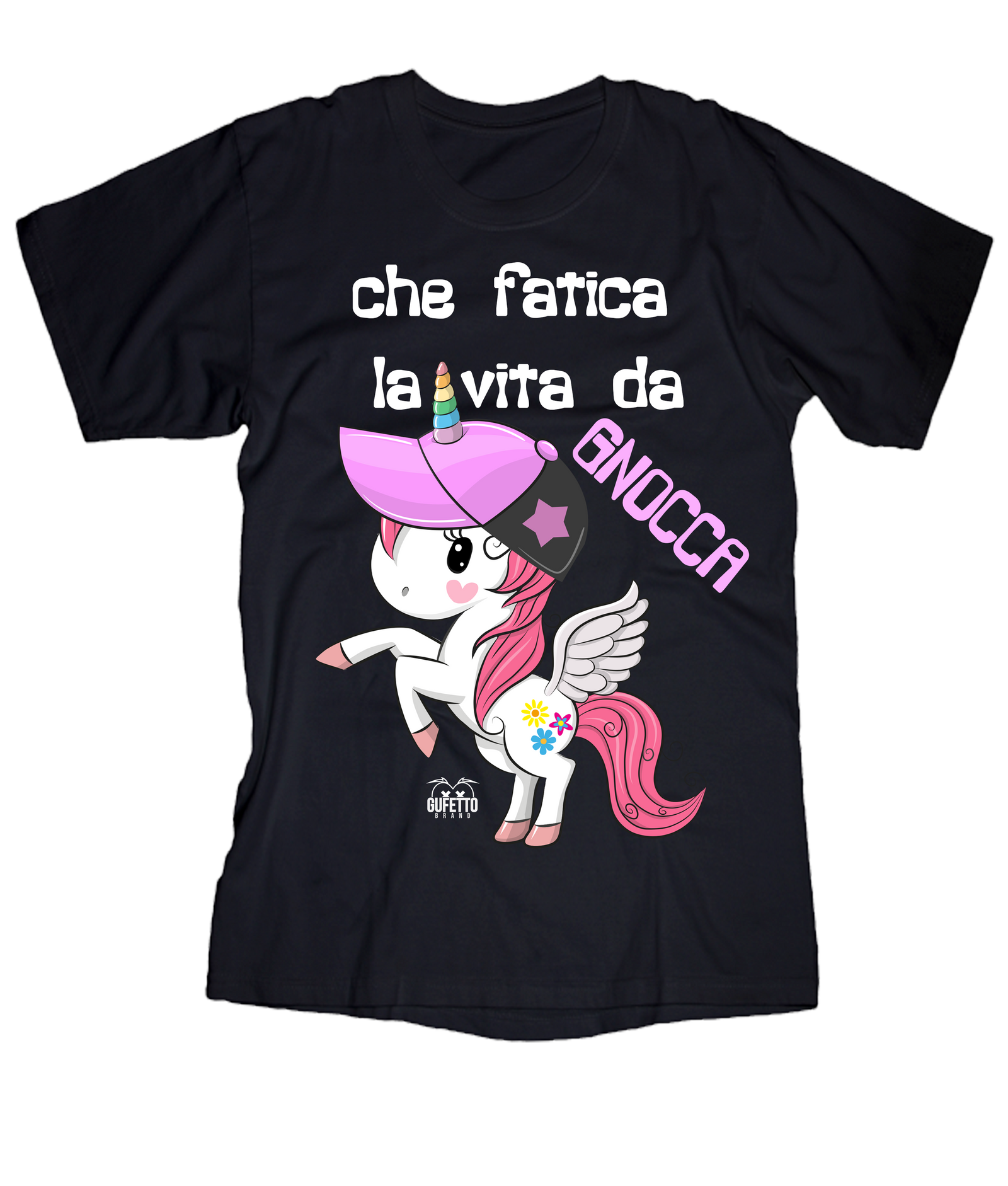 T-shirt Donna Gnocca Unicorn - Gufetto Brand 