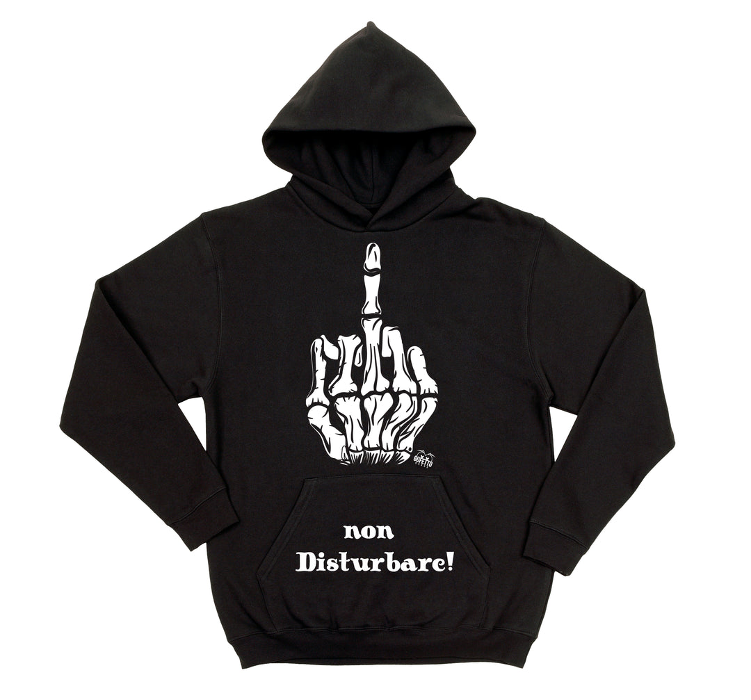 Felpa uomo  Non Disturbare ( Q957 ) - Gufetto Brand 