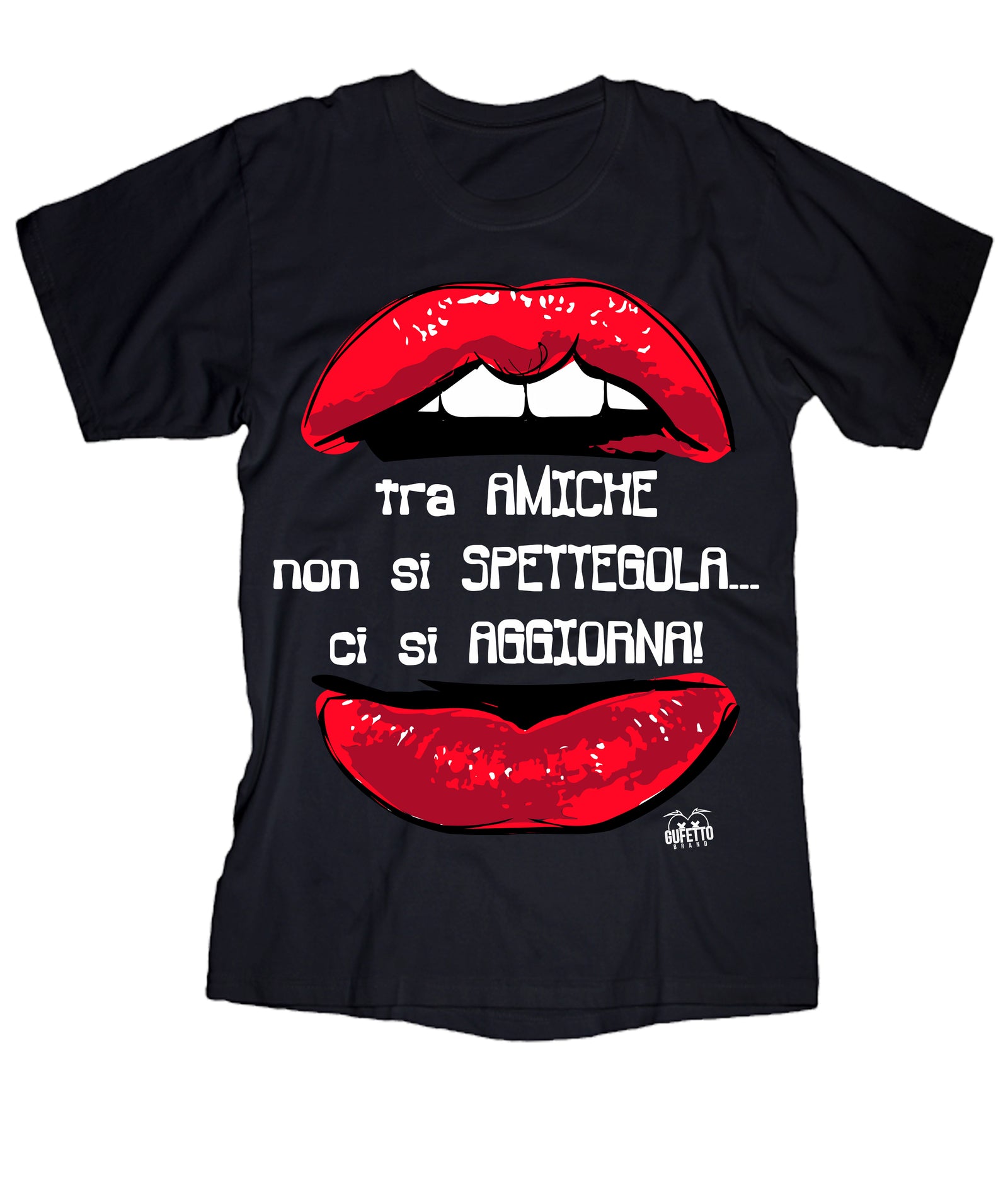 T-shirt Donna Tra Amiche ( Y378 ) - Gufetto Brand 