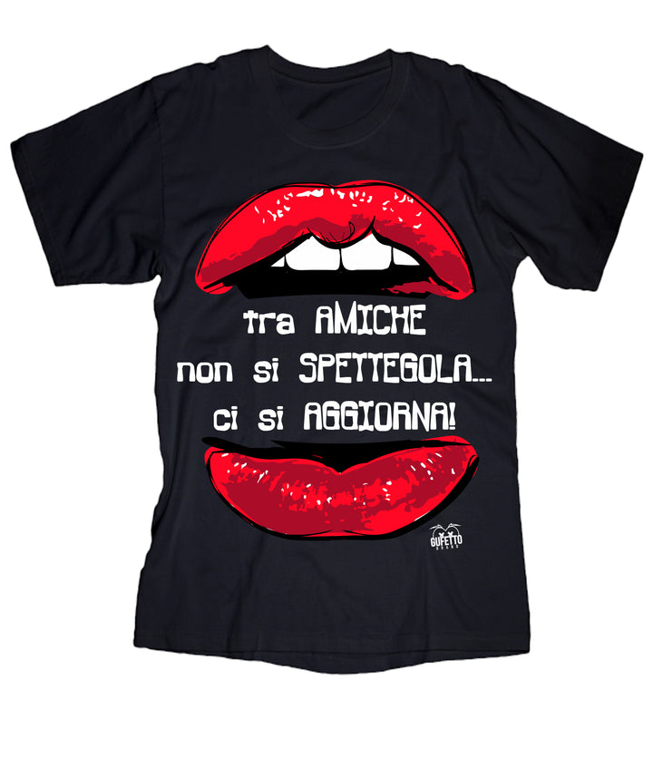 T-shirt Donna Tra Amiche ( Y378 ) - Gufetto Brand 