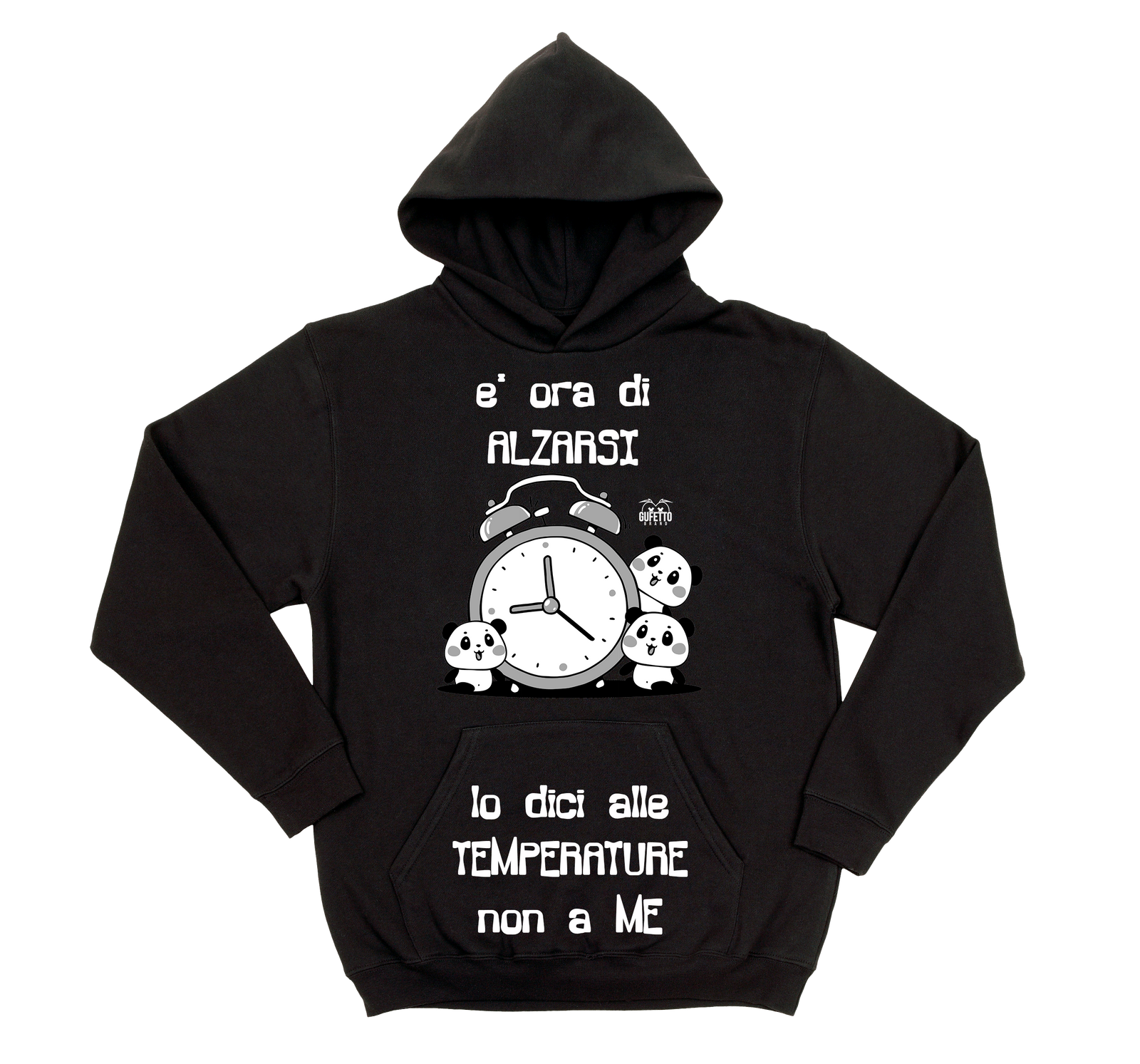 Felpa uomo E' ora di - Gufetto Brand 