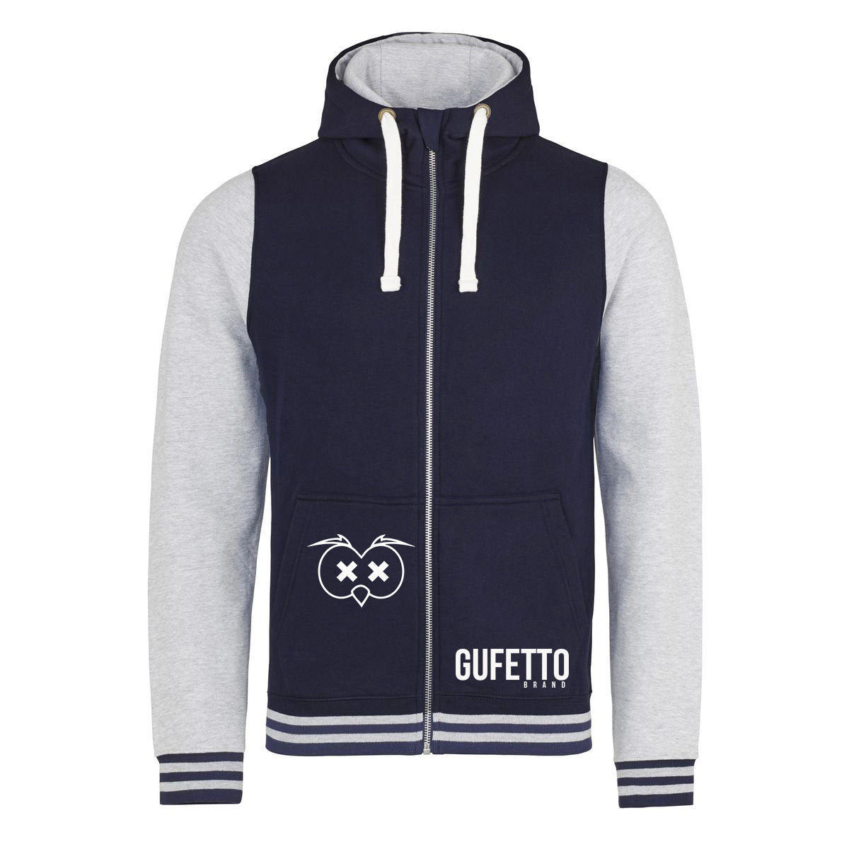 Felpa Urban Donna/Uomo Blu grigia - Gufetto Brand 