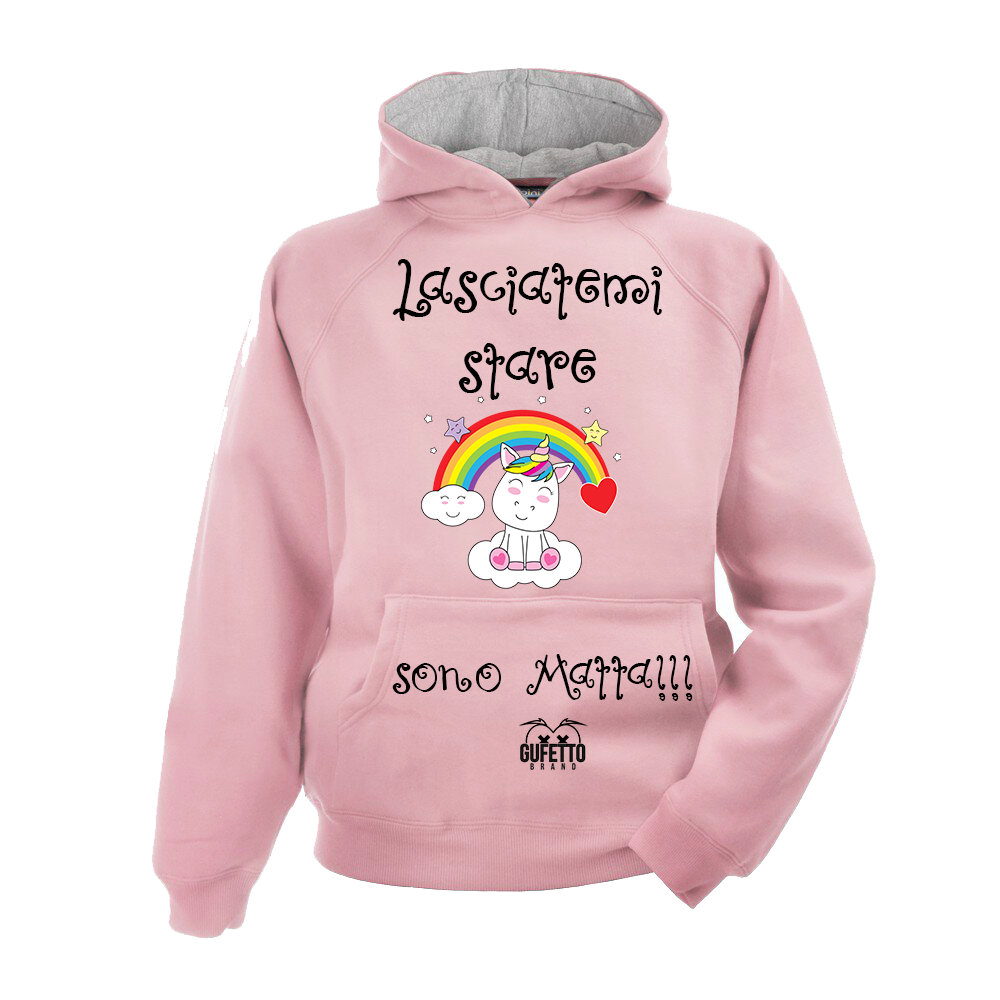 Felpa donna Unicorn Lasciatemi stare - Gufetto Brand 