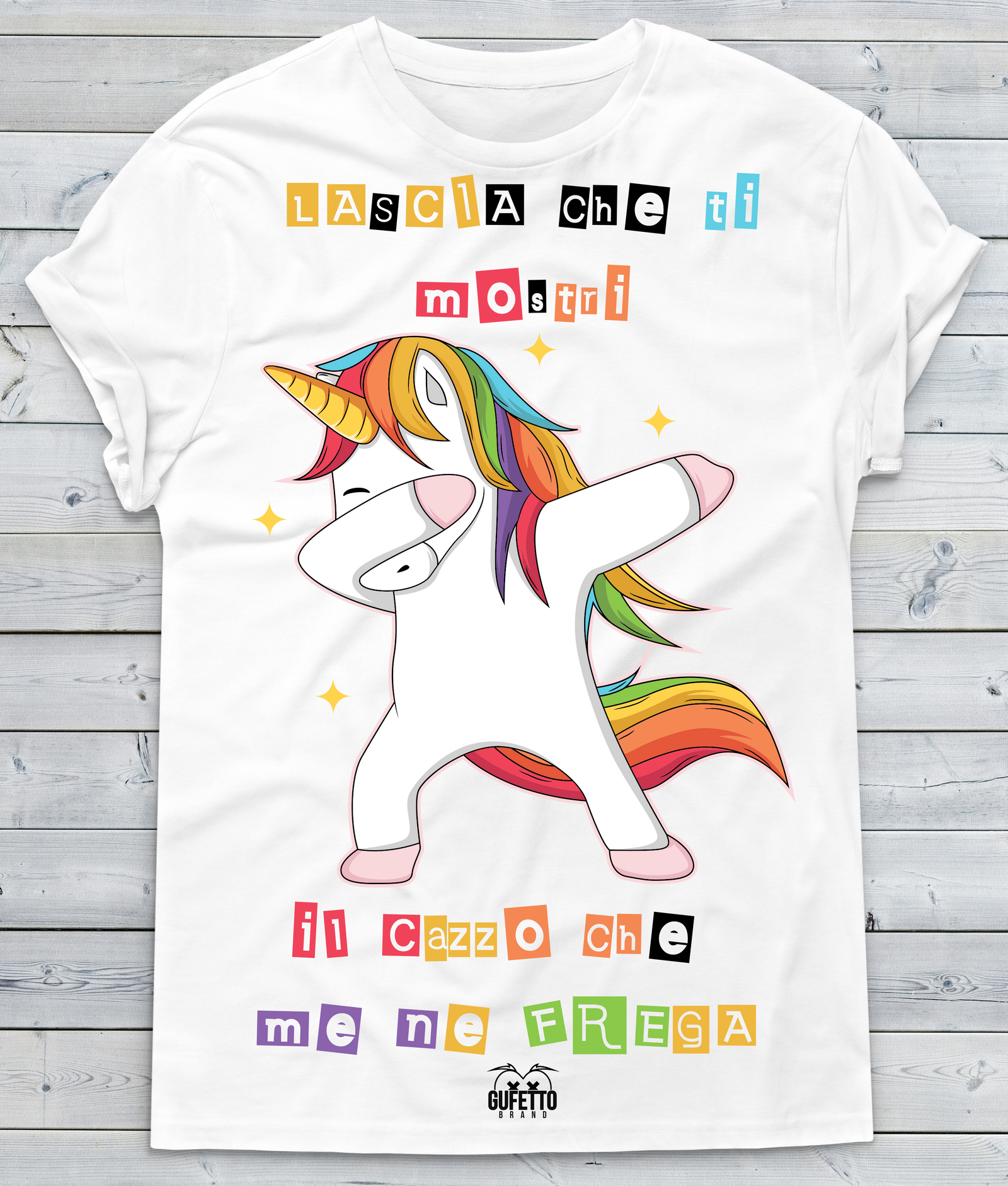 T-shirt Uomo Lascia che ti mostri... Unicorn - Gufetto Brand 