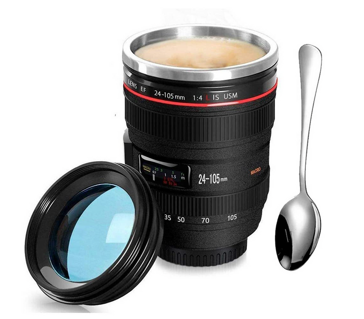 Tazza Viaggio caffè Obiettivo Camera - Gufetto Brand 
