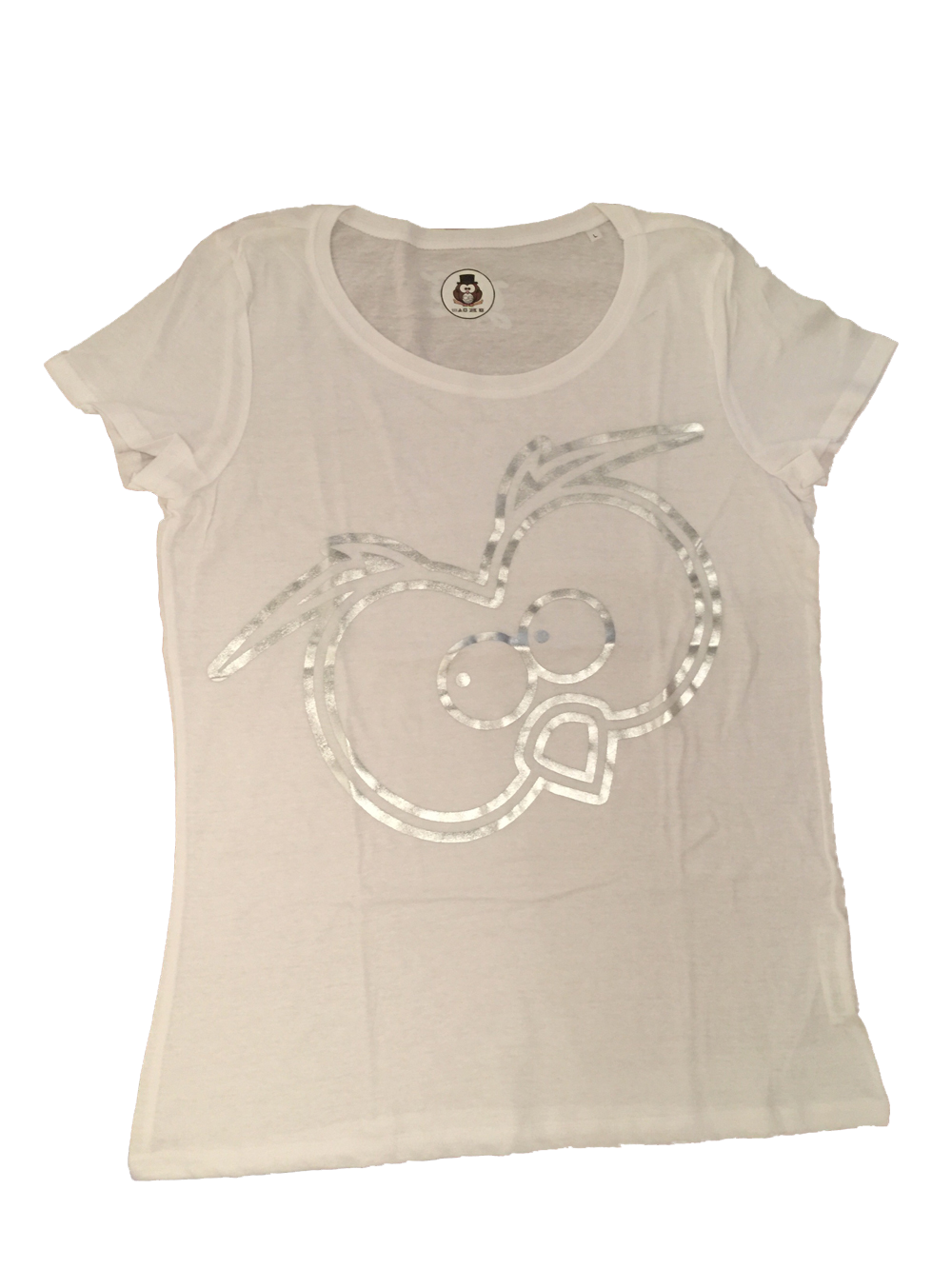 T-shirt Luxury Donna Occhi Argento - Gufetto Brand 