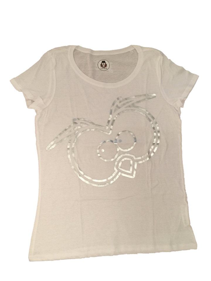 T-shirt Luxury Donna Occhi Argento - Gufetto Brand 