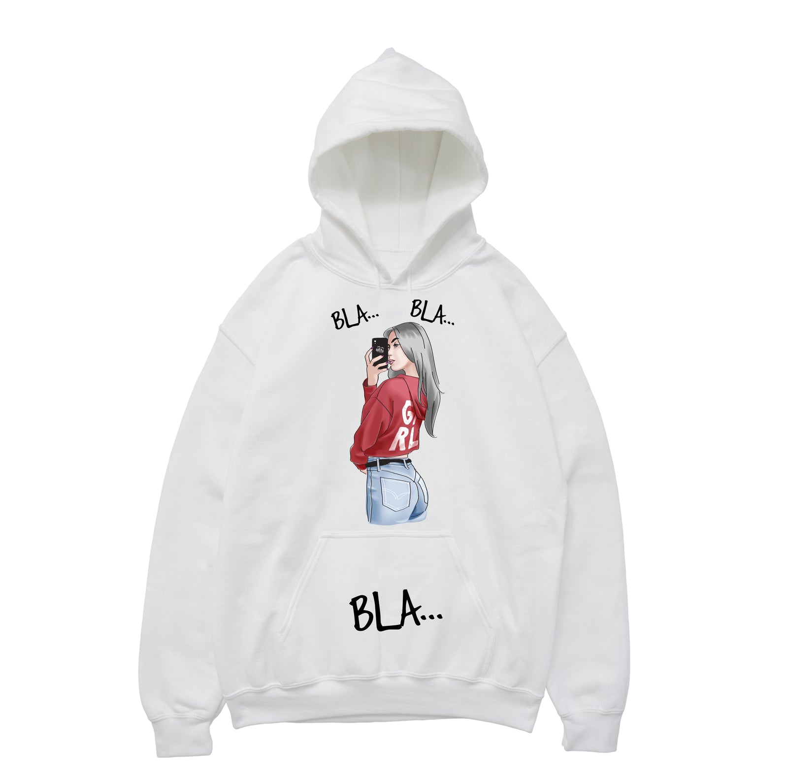 Felpa donna  BLA ( T932 ) - Gufetto Brand 