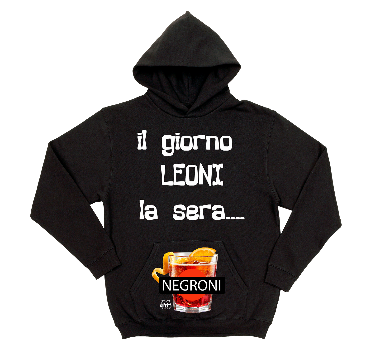 Felpa uomo Il giorno Leoni - Gufetto Brand 