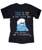 T-shirt Uomo Puffanculo ( T378 ) - Gufetto Brand 