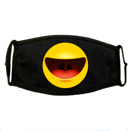 Mascherina in cotone Uomo Donna Emoji 7 ( H7319 ) - Gufetto Brand 