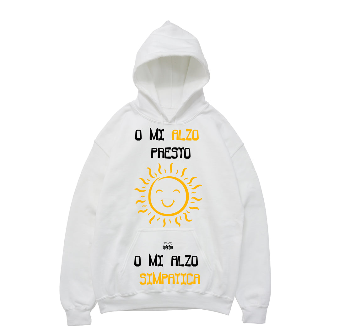 Felpa donna Mi alzo Sun ( C589 ) - Gufetto Brand 