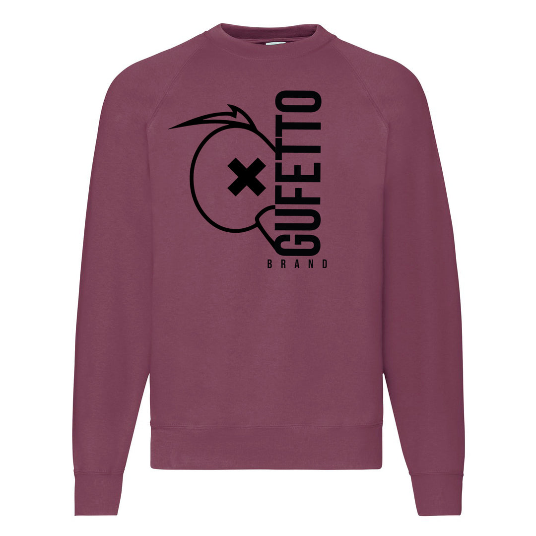 Felpa uomo Gufetto Brand Prugna - Gufetto Brand 