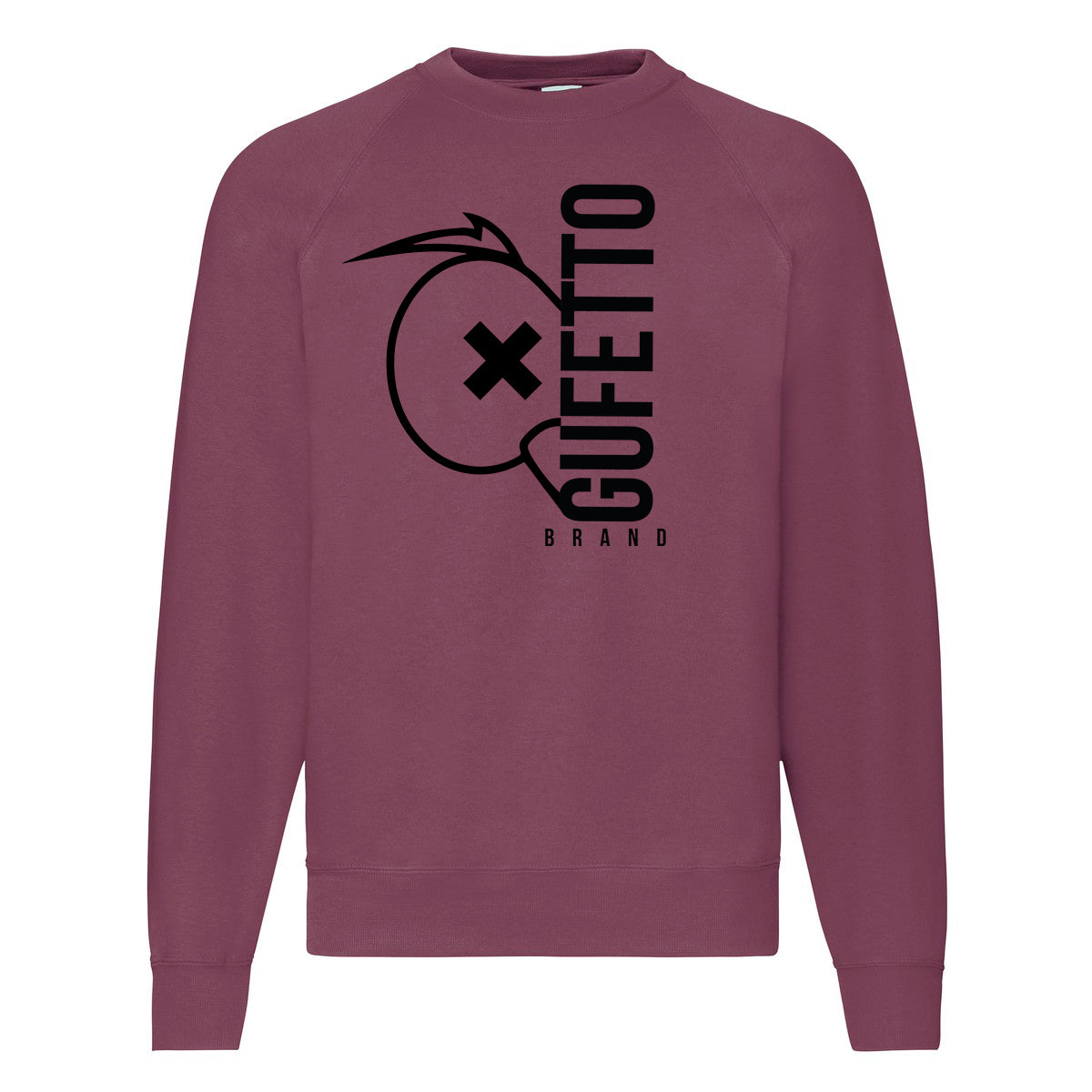 Felpa uomo Gufetto Brand Prugna - Gufetto Brand 