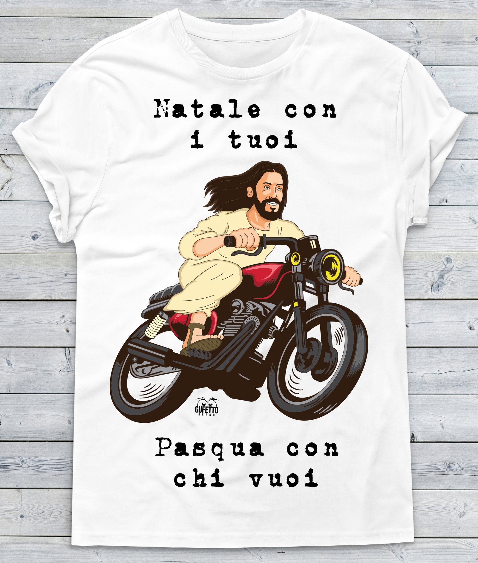 T-shirt Uomo Gesù ( D926 ) - Gufetto Brand 