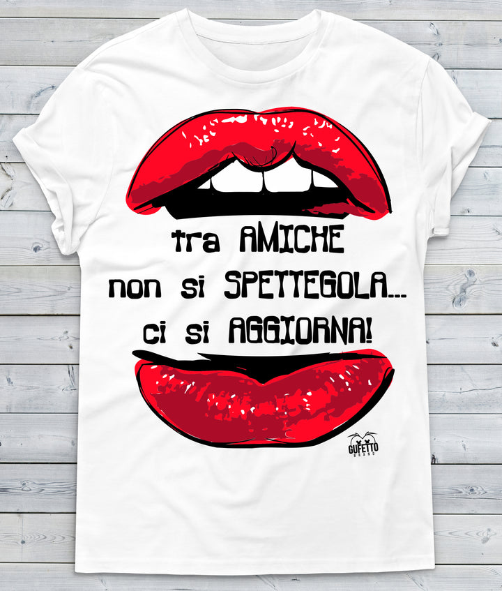 T-shirt Donna Tra Amiche ( Y378 ) - Gufetto Brand 