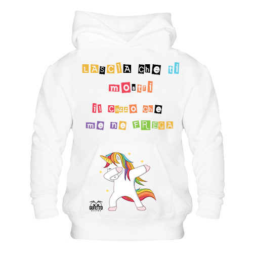Felpa donna Unicorn Lascia che... - Gufetto Brand 