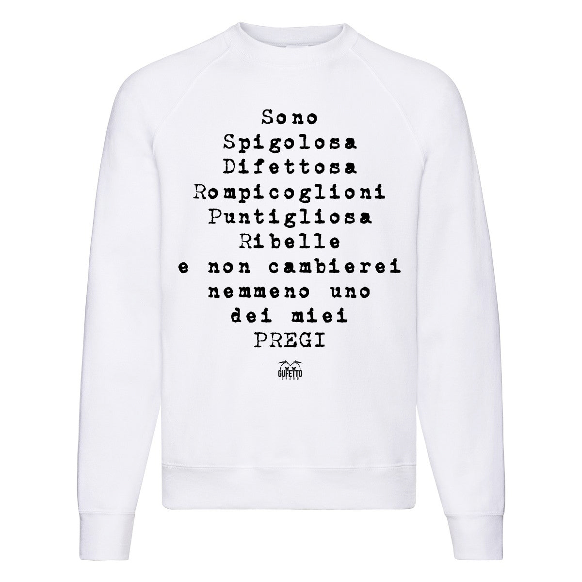 Felpa Classic Donna Spigolosa ( O504 ) - Gufetto Brand 