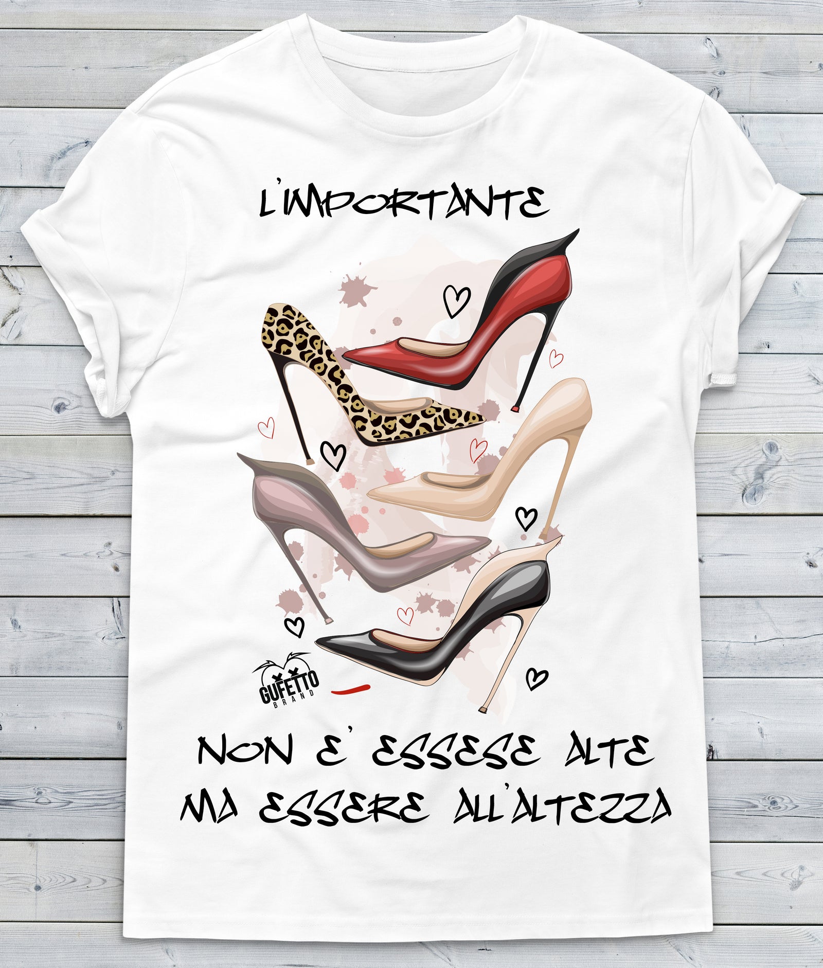 T-shirt Donna Altezza New ( C458 ) - Gufetto Brand 