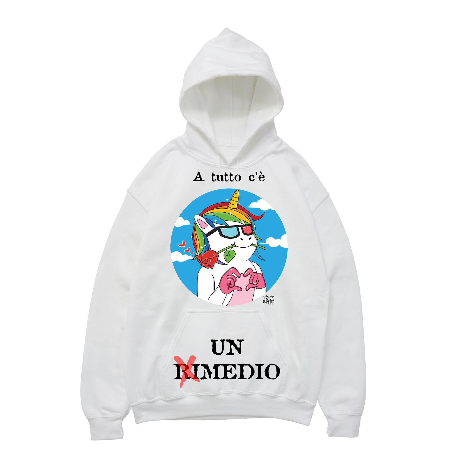 Felpa uomo Rimedio ( D927 ) - Gufetto Brand 