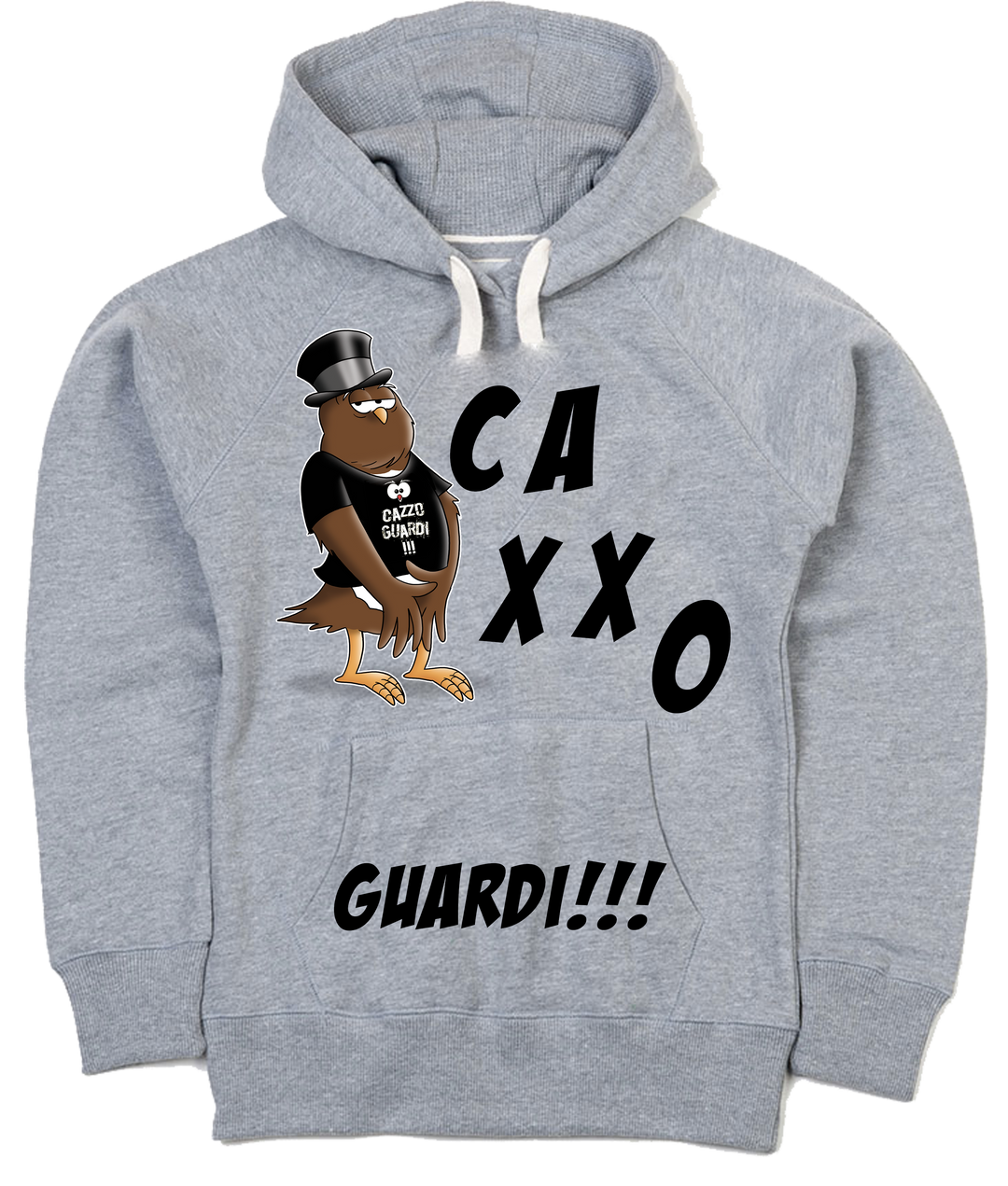 Felpa Donna Grigia Caxxo Guardi - Gufetto Brand 