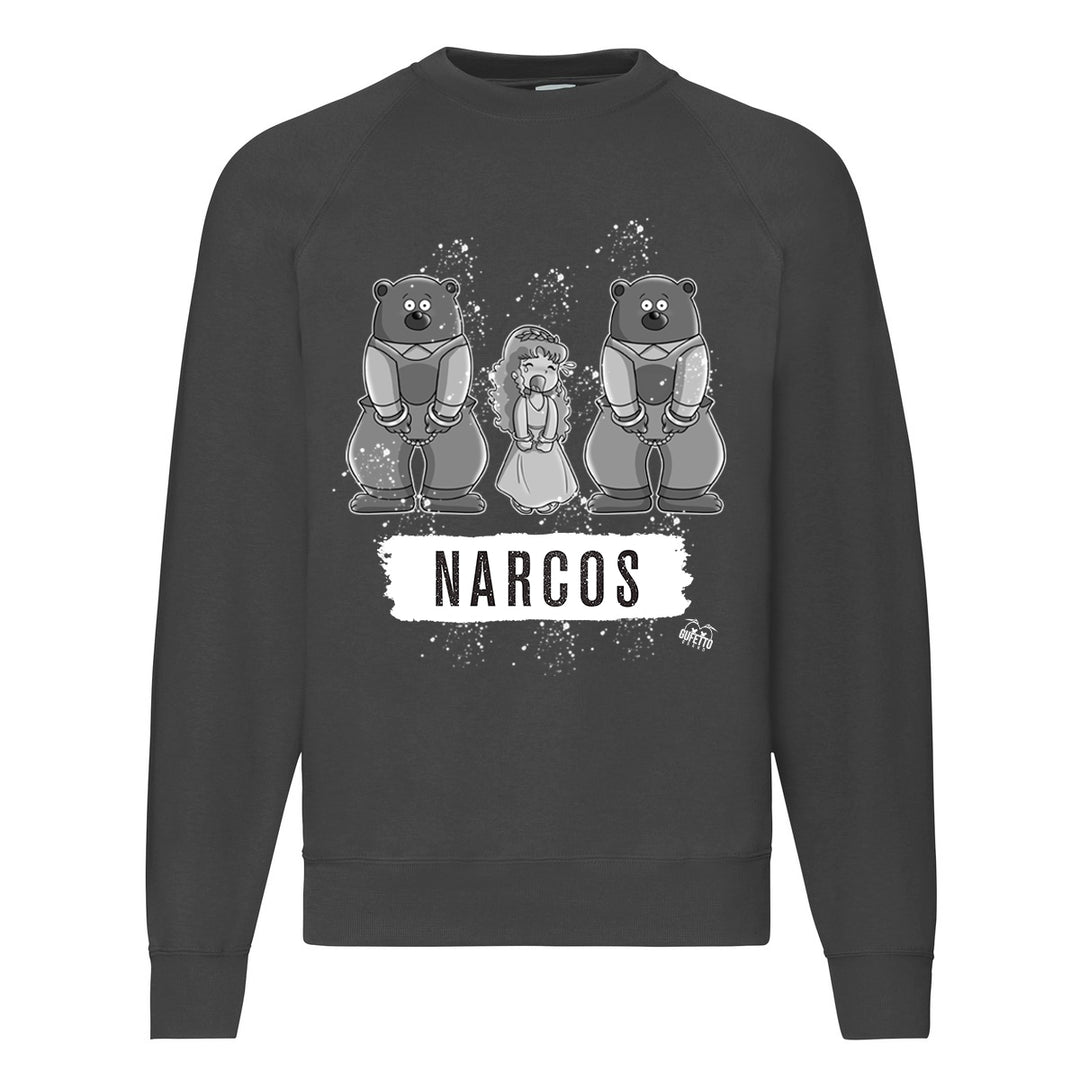 Felpa Classic  Uomo Donna  NARCOS ( T732 ) - Gufetto Brand 