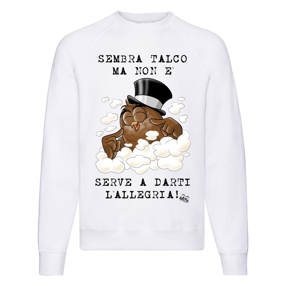 Felpa Classic  Uomo Donna Talco ( T862 ) - Gufetto Brand 