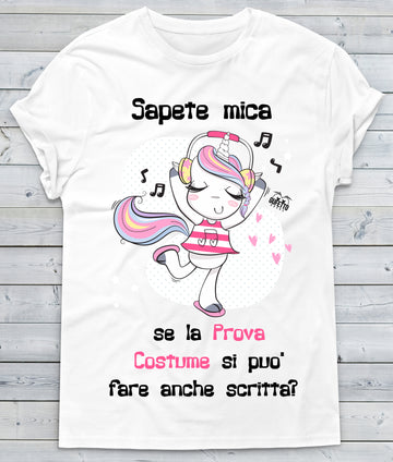 T-shirt Donna Prova Costume Unicorn