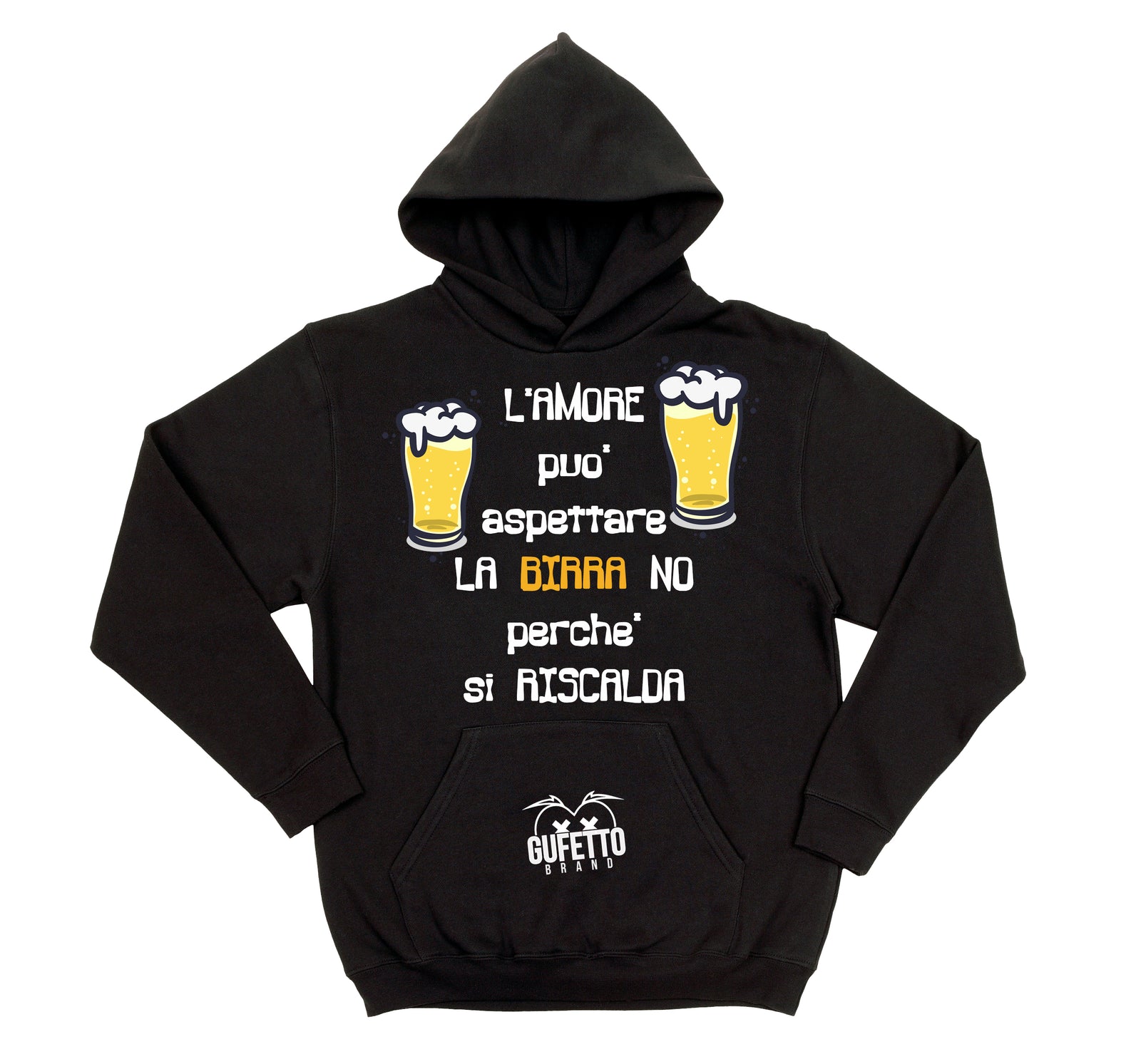Felpa donna Birra ( L732 ) - Gufetto Brand 