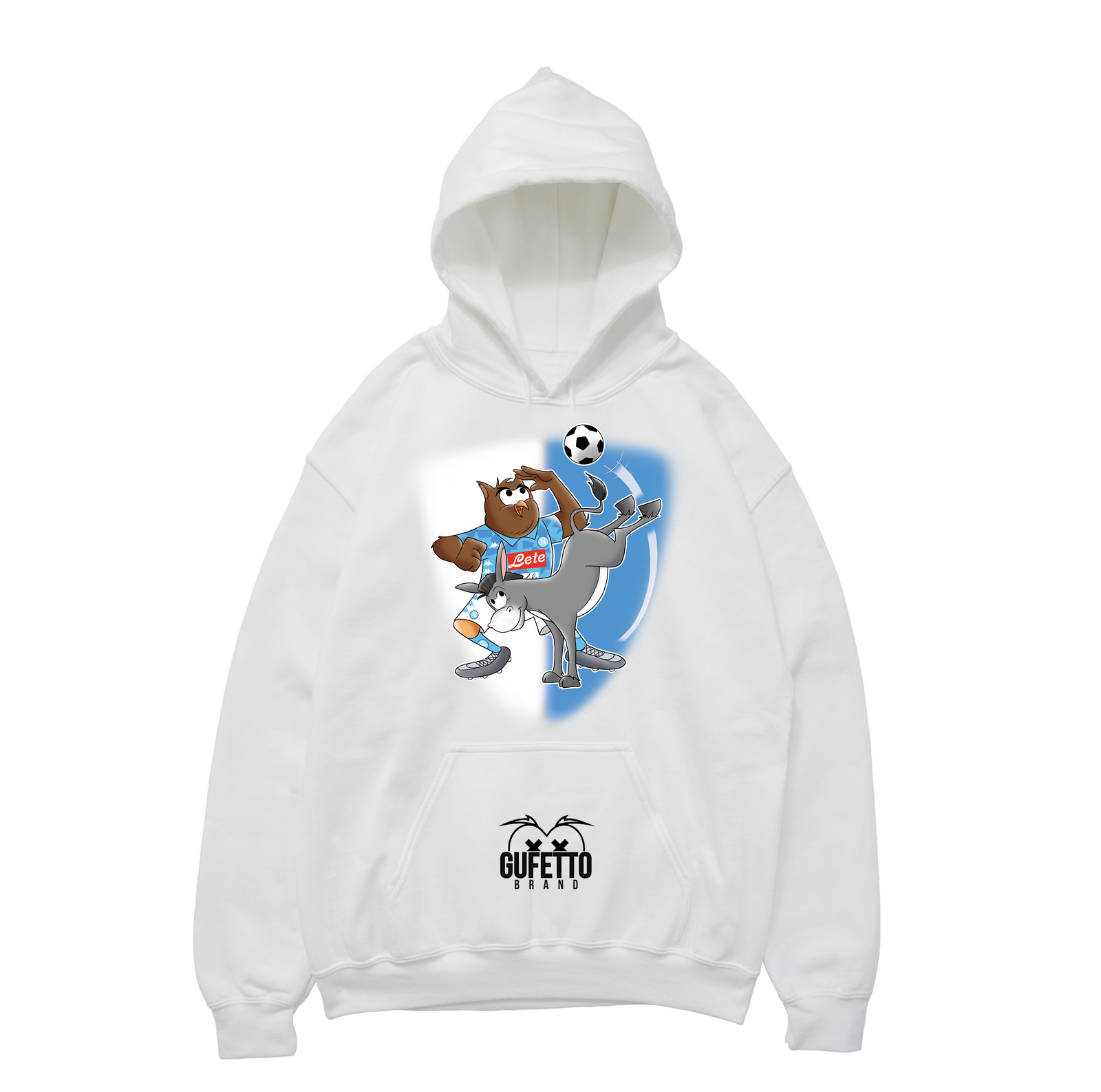 Felpa donna Soccer Gufetto Azzurro - Gufetto Brand 