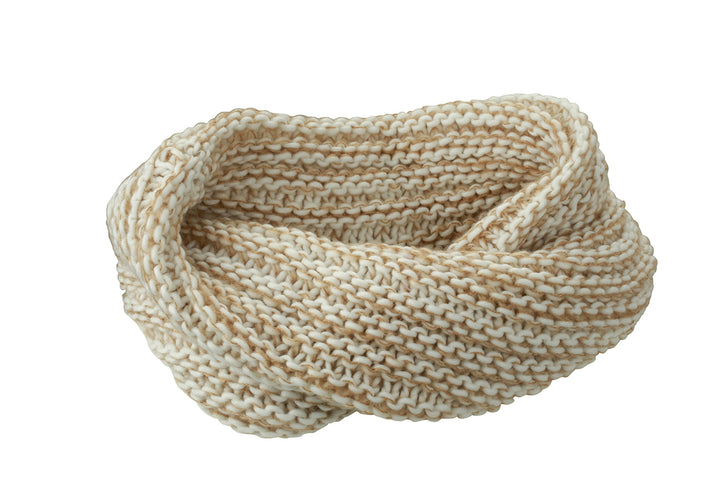 Scaldacollo a doppio strato in lavorazione a maglia grossa - Gufetto Brand 