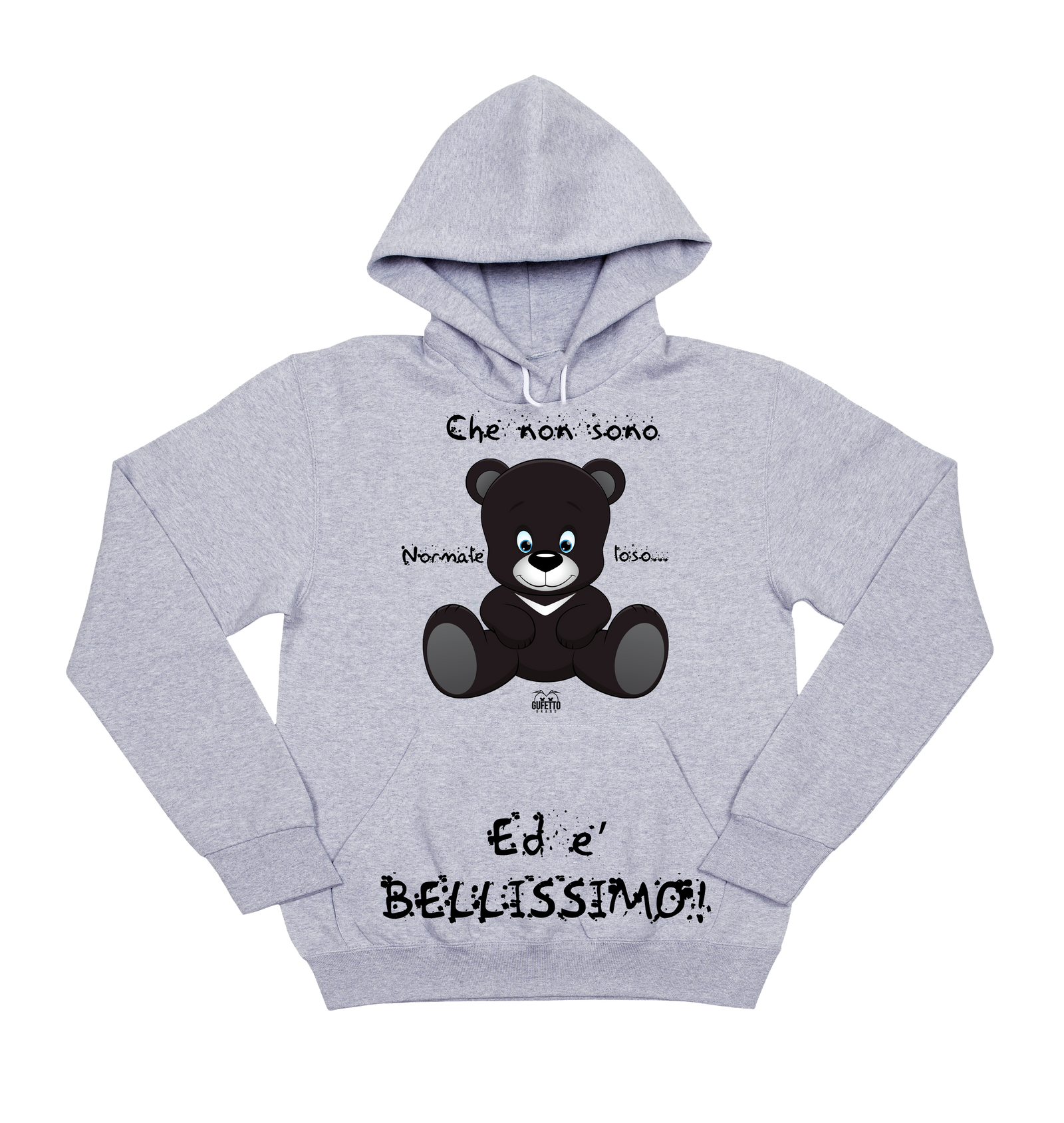 Felpa donna Baby Bear Black Che non sono... - Gufetto Brand 