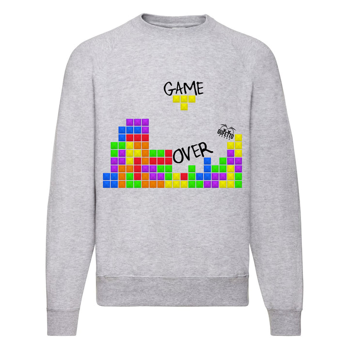 Felpa Classic  Uomo Donna  GAME OVER ( A476 ) - Gufetto Brand 
