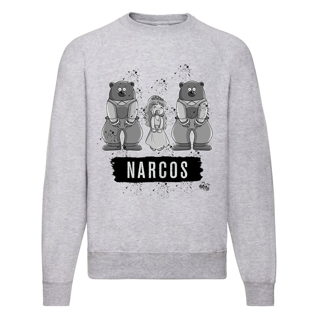 Felpa Classic  Uomo Donna  NARCOS ( T732 ) - Gufetto Brand 