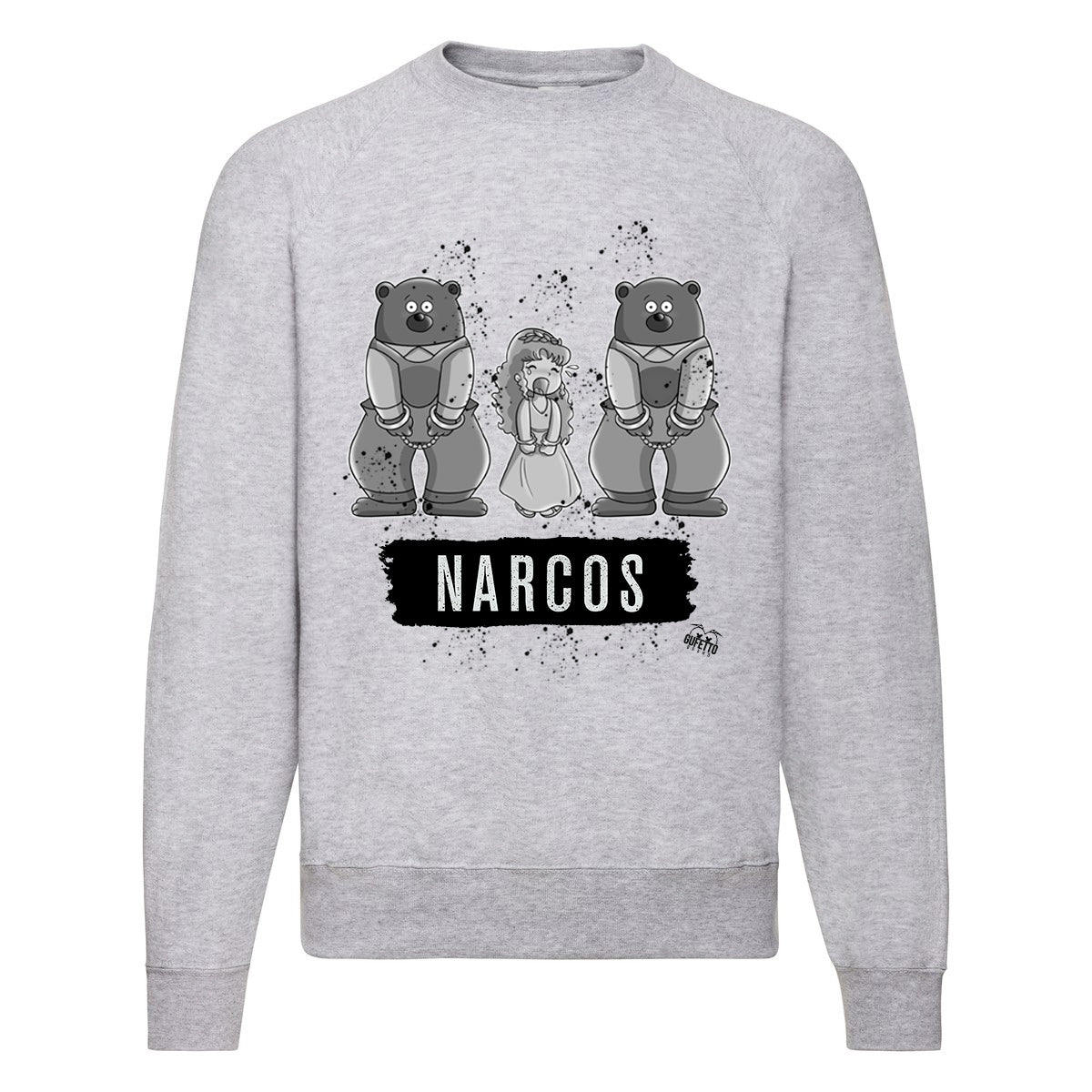 Felpa Classic  Uomo Donna  NARCOS ( T732 ) - Gufetto Brand 