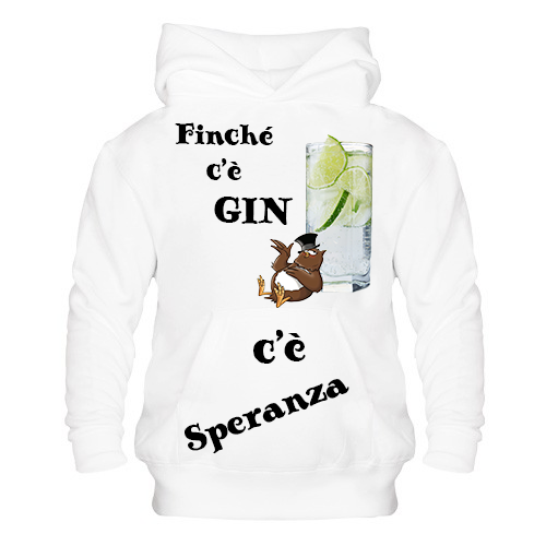 Felpa donna Gin - Gufetto Brand 