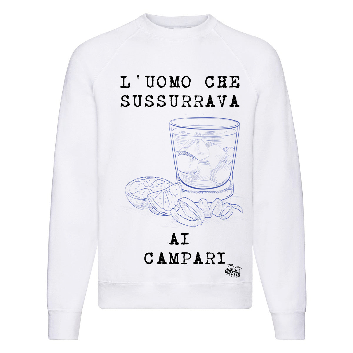 Felpa Classic Uomo Campari  ( S967 ) - Gufetto Brand 