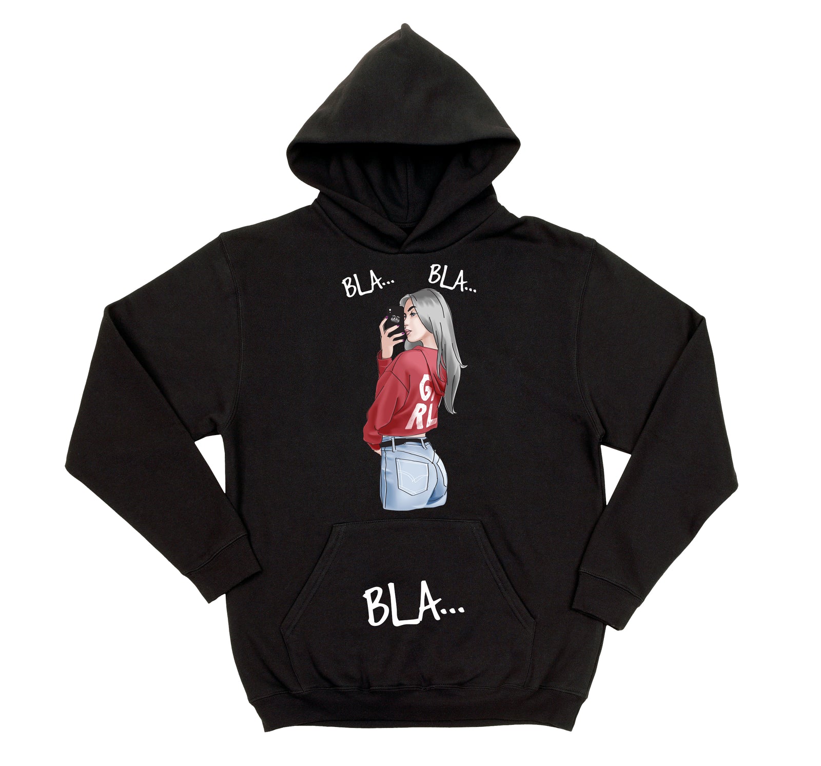 Felpa donna  BLA ( T932 ) - Gufetto Brand 