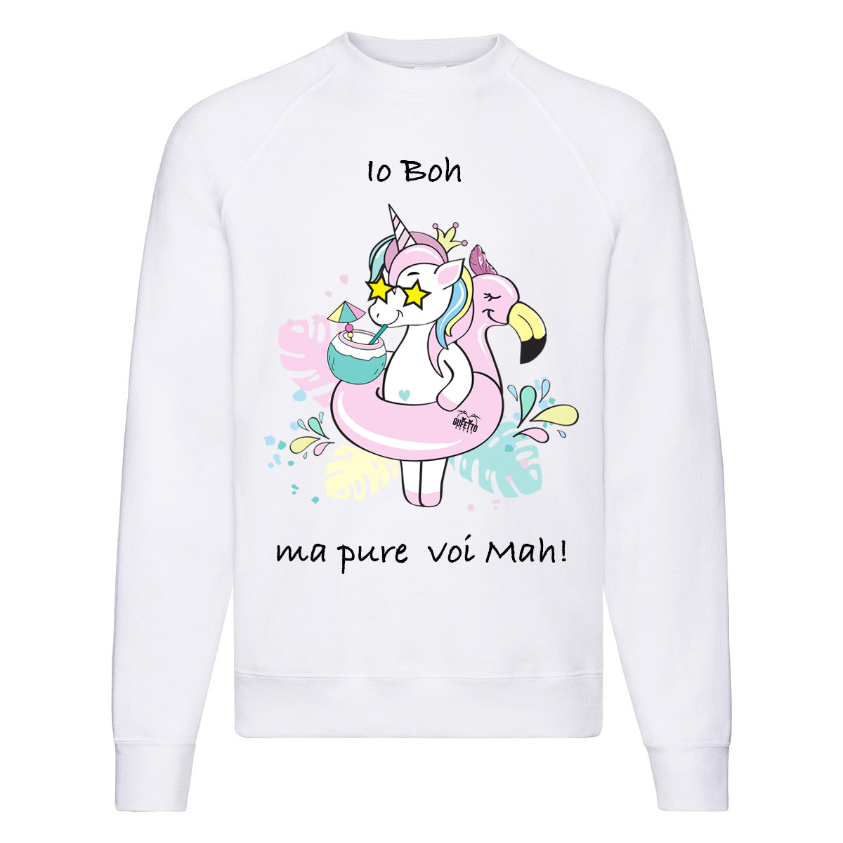 Felpa Classic Donna Io Boh  ( A296 ) - Gufetto Brand 