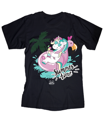 T-shirt Uomo Summer time Unicorn
