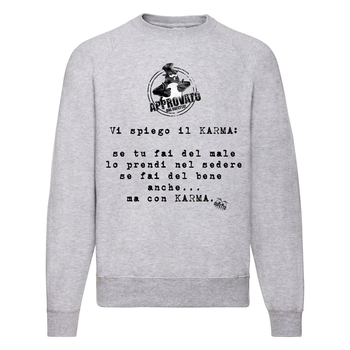Felpa Classic  Uomo Donna KARMA ( I490 ) - Gufetto Brand 