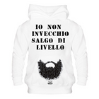 Felpa uomo bianca Io non invecchio Outlet - Gufetto Brand 